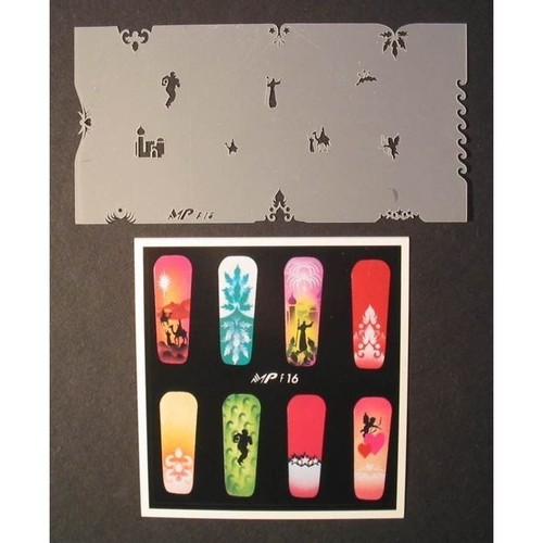 Nailart airbrush schablone - nailart, airbrush-schablone