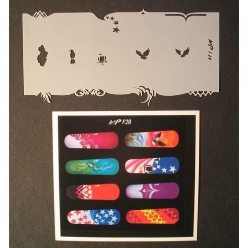 Nailart airbrush schablone - nailart, airbrush-schablone