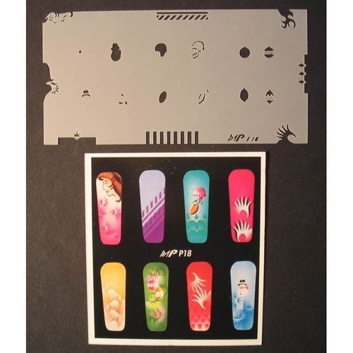 Nailart airbrush schablone - nailart,