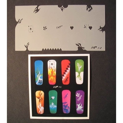 Nailart airbrush schablone - nailart, airbrush-schablone