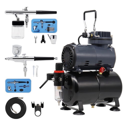 Airbrush kit luftkompressor - airbrush,