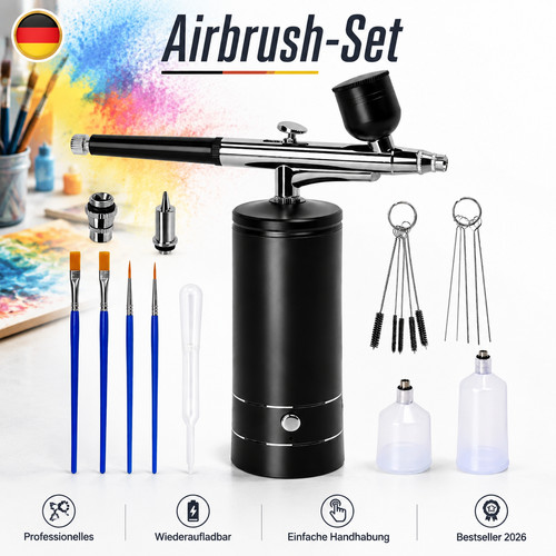 Tragbares airbrush set - airbrush,