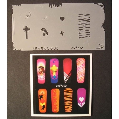 Nailart airbrush schablone - nailart, airbrush-schablone